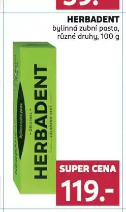 Rossmann Herbadent zubní pasta nabídka