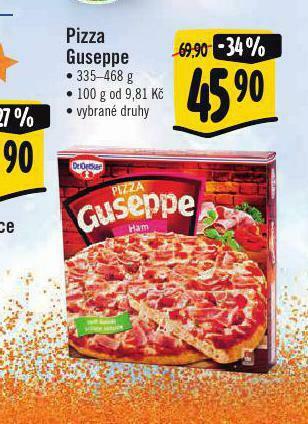 Albert Pizza guseppe nabídka