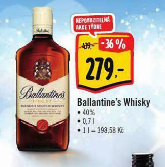 Albert Ballantine´s whisky nabídka