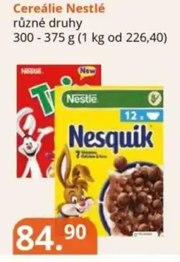 Potraviny CZ Cereálie Nestlé nabídka