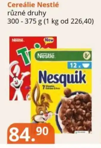 Potraviny CZ Cereálie Nestlé nabídka