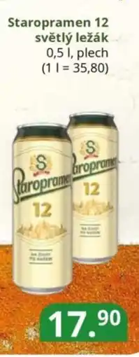 Potraviny CZ Staropramen 12 světlý ležák nabídka