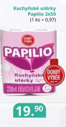 Potraviny CZ Kuchyňské utěrky Papilio 2x50 nabídka