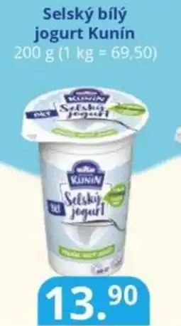 Potraviny CZ Selský bílý jogurt Kunín nabídka