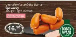 Potraviny CZ Uzenářství a lahůdky Sláma Špekáčky nabídka