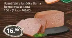 Potraviny CZ Uzenářství a lahůdky Sláma Řezníkova sekaná nabídka
