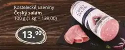 Potraviny CZ Kostelecké uzeniny Český salám nabídka