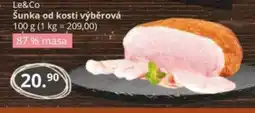 Potraviny CZ Le&Co Šunka od kosti výběrová nabídka