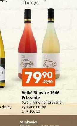 Terno Velké bílovice 1946 frizzante nabídka