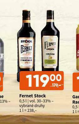 Terno Fernet stock nabídka