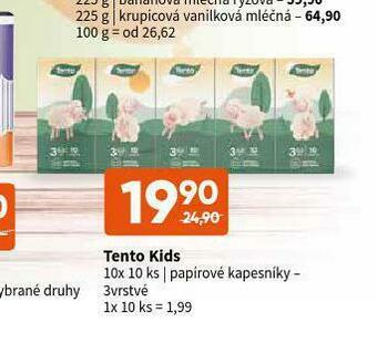Terno Tento kids papírové kapesníky nabídka