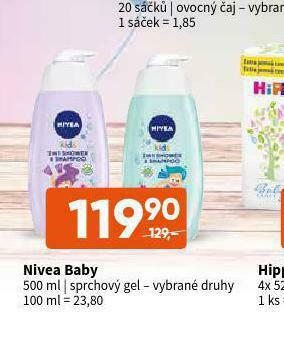 Terno Nivea baby sprchový gel nabídka