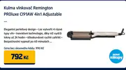 Datart Kulma vlnkovač Remington PROluxe C191AW 4in1 Adjustable nabídka
