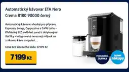 Datart Automatický kávovar ETA Nero Crema 8180 90000 černý nabídka