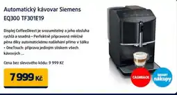 Datart Automatický kávovar Siemens EQ300 TF301E19 nabídka