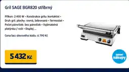 Datart Gril SAGE BGR820 stříbrný nabídka