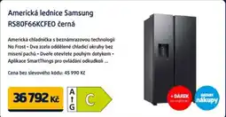 Datart Americká lednice Samsung RS80F66KCFEO černá nabídka