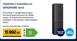 Datart Chladnička s mrazničkou LG GBP62MCNBC černá nabídka