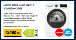 Datart Sušička prádla BOSCH Serie / 6 WQG243DNCS bílá nabídka