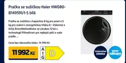 Datart Pračka se sušičkou Haier HWD80- B14959U1-S bílá nabídka