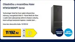 Datart Chladnička s mrazničkou Haier HTW5618DNPT černá nabídka