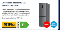 Datart Chladnička s mrazničkou ETA 436290010BN nerez nabídka