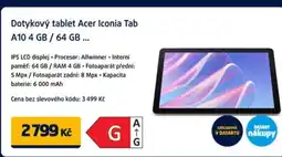 Datart Dotykový tablet Acer Iconia Tab A10 4 GB / 64 GB nabídka