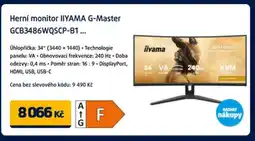 Datart Herní monitor IIYAMA G-Master GCB3486WQSCP-B1 nabídka