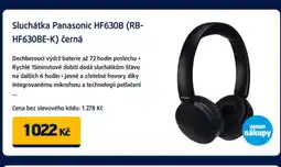 Datart Sluchátka Panasonic HF630B (RB- HF630BE-K) černá nabídka