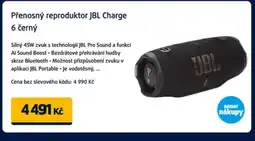 Datart Přenosný reproduktor JBL Charge 6 černý nabídka
