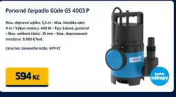 Datart Ponorné čerpadlo Güde GS 4003 P nabídka