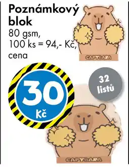 TEDi Poznámkový blok nabídka