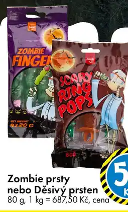 TEDi Zombie prsty nebo Děsivý prsten nabídka