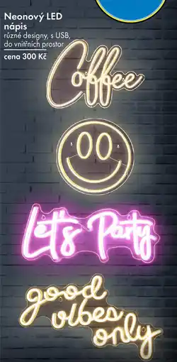 TEDi Neonový LED nápis nabídka
