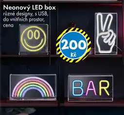 TEDi Neonový LED box nabídka