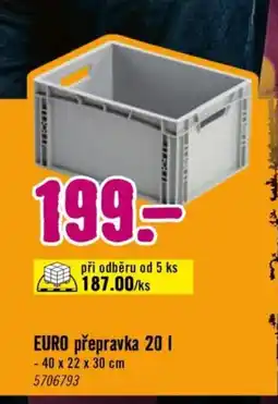 Hornbach EURO přepravka nabídka