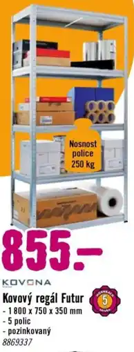 Hornbach Kovový regál Futur nabídka