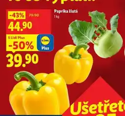 Lidl Paprika žlutá nabídka