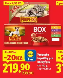 Lidl Propesko kapsičky pro psy nabídka