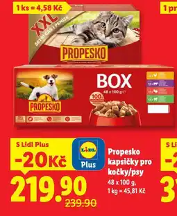 Lidl Propesko kapsičky pro kočky nabídka
