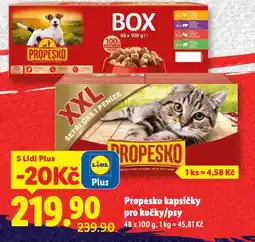 Lidl Propesko kapsičky pro kočky nabídka