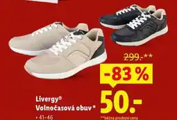 Lidl Livergy volnočasová obuv nabídka