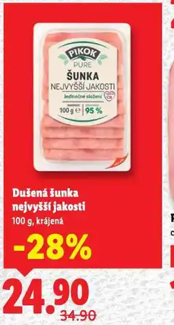 Lidl Dušená šunka nejvyšší jakosti nabídka