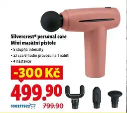 Lidl Silvercrest personal care mini masážní pistole nabídka