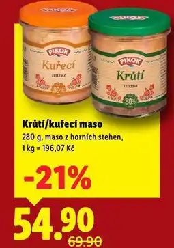 Lidl Krůtí maso nabídka