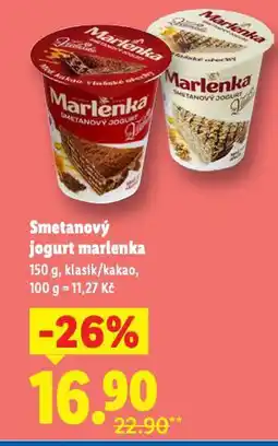 Lidl Smetanová jogurt marlenka nabídka