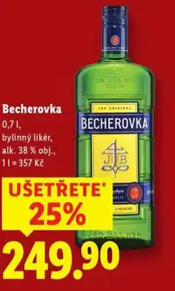 Lidl Becherovka nabídka