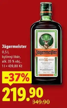 Lidl Jagermeister nabídka