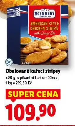 Lidl Obalované kuřecí stripsy nabídka