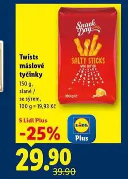 Lidl Twist máslové tyčinky nabídka